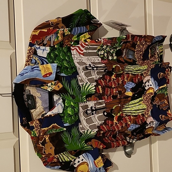 Iolani boy's Aloha shirt Kamehameha vintage print BABY LUAU - Picture 11 of 16
